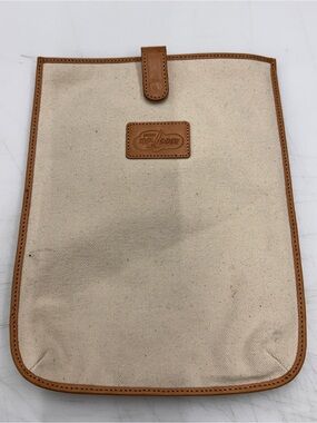 Sperry Top Sider iPad Tablet Sleeve Case Canvas Striped Leather Trim RARE